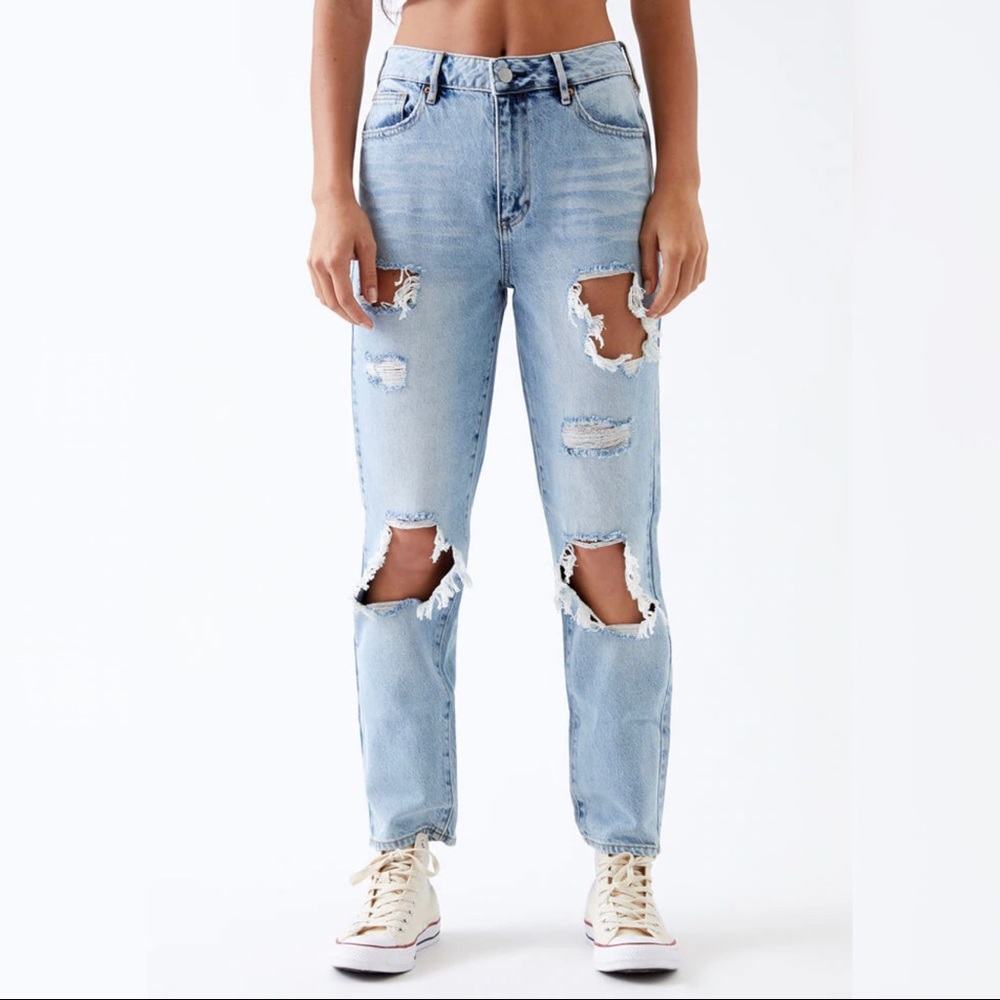 PacSun open blue mom jeans - Picture 1 of 3